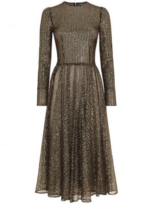 Midi haljina sa šljokicama Dolce & Gabbana