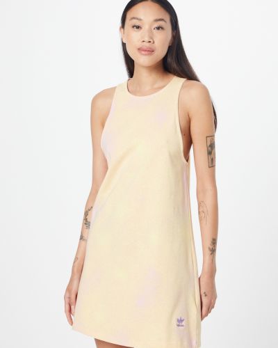 Φόρεμα με σχέδιο Adidas Originals κίτρινο