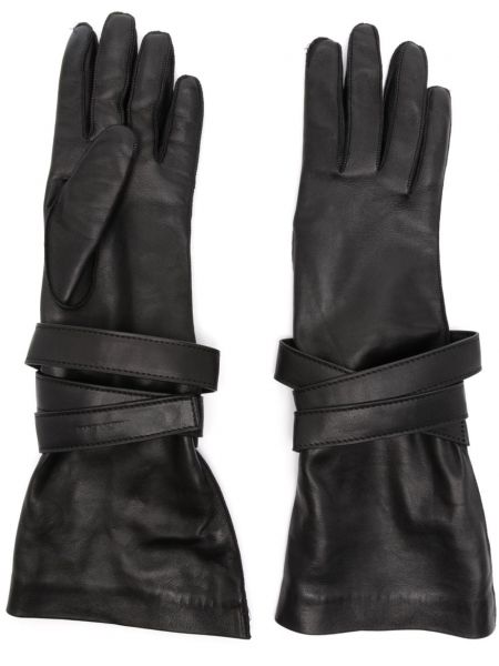 Černé rukavice Saint Laurent