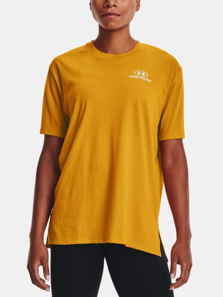 Oversized športové tričko Under Armour žltá