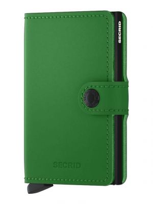 Usnjena denarnica Secrid zelena