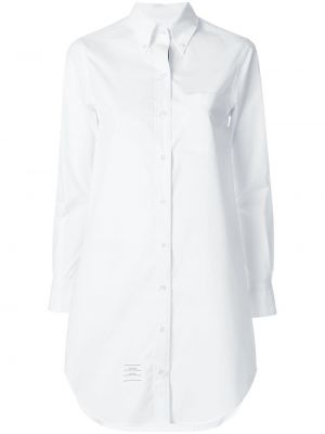 Pérová košeľa na gombíky Thom Browne biela