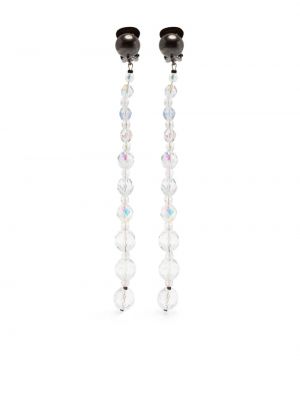 Boucles d'oreilles avec perles Emporio Armani blanc