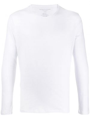 Camiseta de manga larga slim fit manga larga Majestic Filatures blanco
