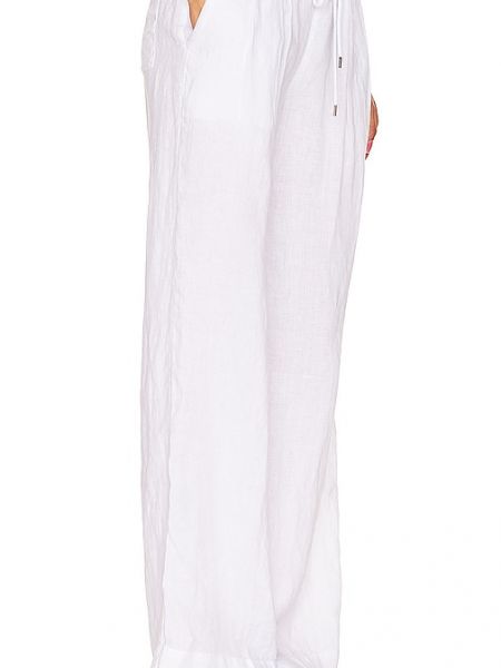 Pantalones de lino James Perse blanco