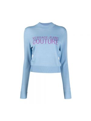 Sweter Versace Jeans Couture niebieski