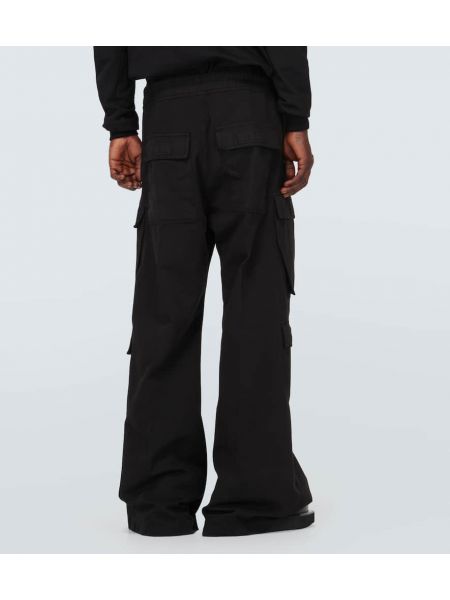 Spodnie cargo bawełniane Drkshdw By Rick Owens czarne