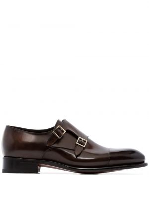 Leder monk schuhe Santoni