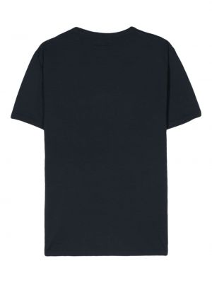 T-shirt mit stickerei aus baumwoll Woolrich blau