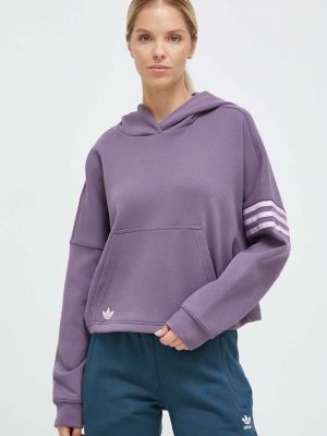 Bluză cu glugă Adidas Originals violet