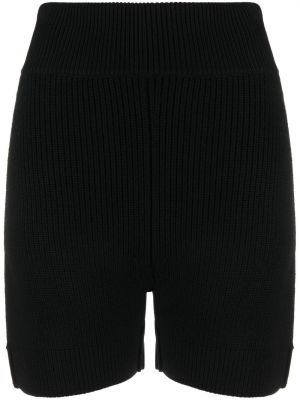 Shorts en tricot Patou noir