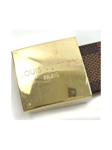 Pasek bawełniany Louis Vuitton Vintage brązowy