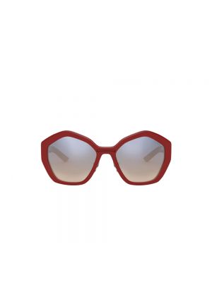 Okulary przeciwsłoneczne Prada czerwone