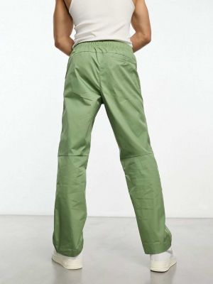 Прямые брюки Nike зеленые