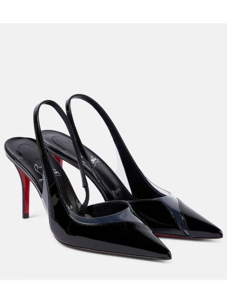 Slingback lær stropper pumper Christian Louboutin svart