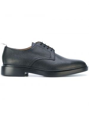 Кожени обувки в стил дерби Thom Browne черно