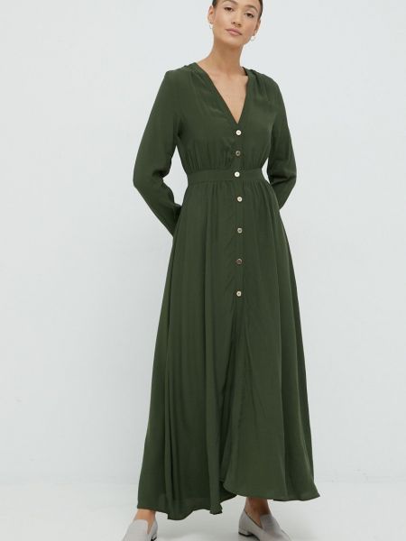 Sisley ruha zöld, maxi, egyenes