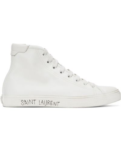Sneakersy wysokie skorzane Saint Laurent