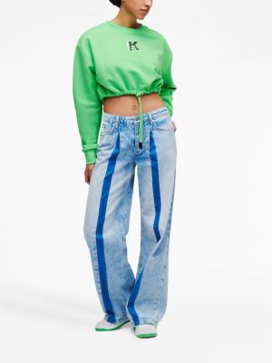Brīva piegriezuma straight fit džinsi Karl Lagerfeld Jeans zils