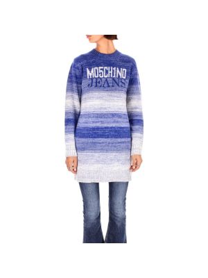 Tričko s dlhými rukávmi Moschino modrá
