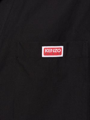 Bavlněná košile Kenzo Paris černá