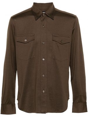 Košulja Tom Ford smeđa