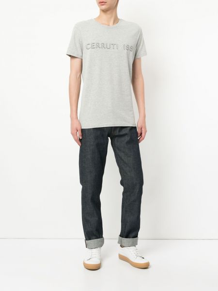 Camiseta con estampado Cerruti 1881 gris