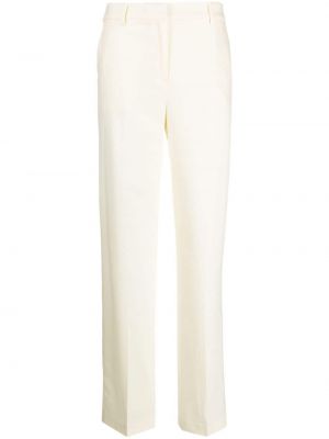 Vlněné rovné kalhoty Pt Torino bílé