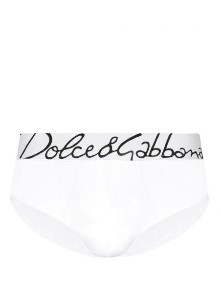Pamučne bokserice Dolce & Gabbana bijela