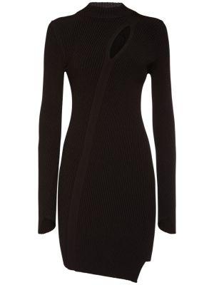 Viszkóz mini ruha Versace fekete
