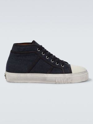 Bőr sneakers Dolce&gabbana kék