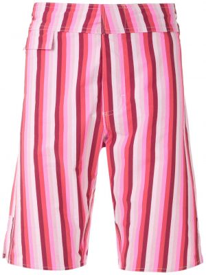 Kratke hlače s črtami Amir Slama roza