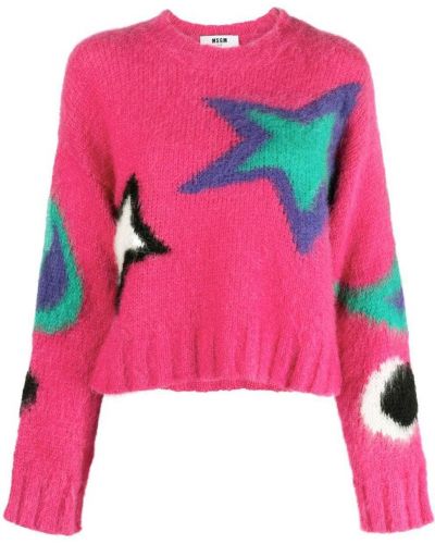 Пуловер Msgm розово