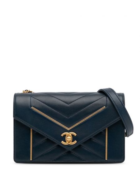 Crossbody kabelka Chanel Pre-owned modrá