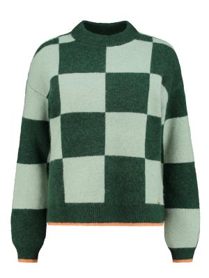 Rūtainas džemperis Shiwi zaļš
