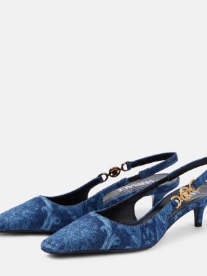 Полуотворени обувки с отворена пета Versace