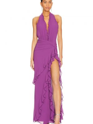 Длинное платье Nbd фиолетовое
