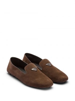 Seemisnahksed loafer-kingad Prada