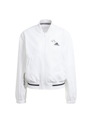 Relaxed fit bomber striukė Adidas Sportswear balta