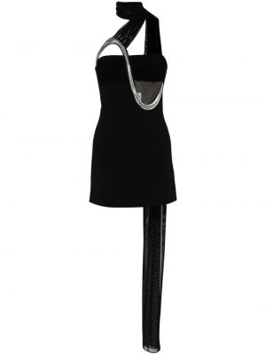 Коктейлна рокля David Koma черно