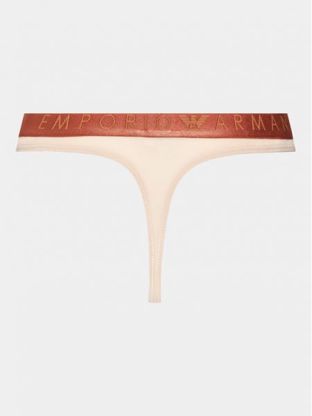 Стринги Emporio Armani Underwear бежевые