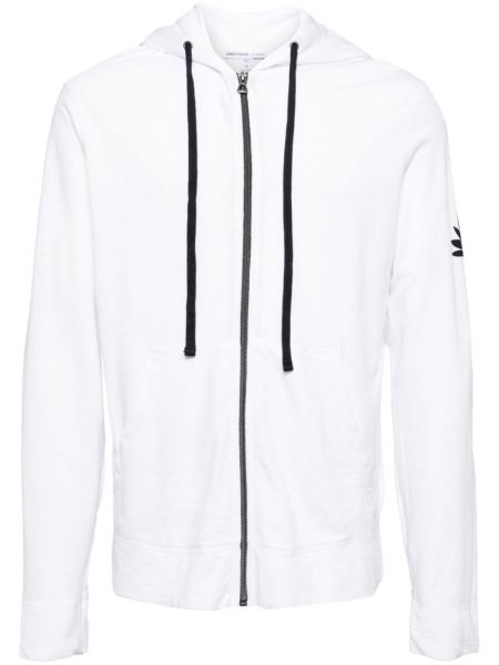 Zip hoodie James Perse beyaz