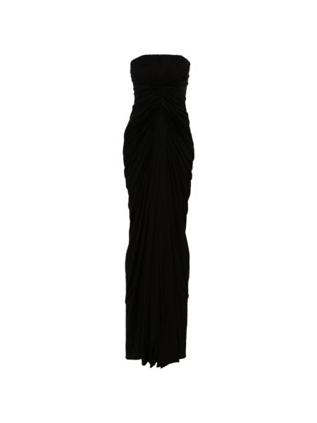 Czarna sukienka długa Rick Owens