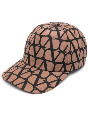 Cappello con visiera con stampa Valentino Garavani