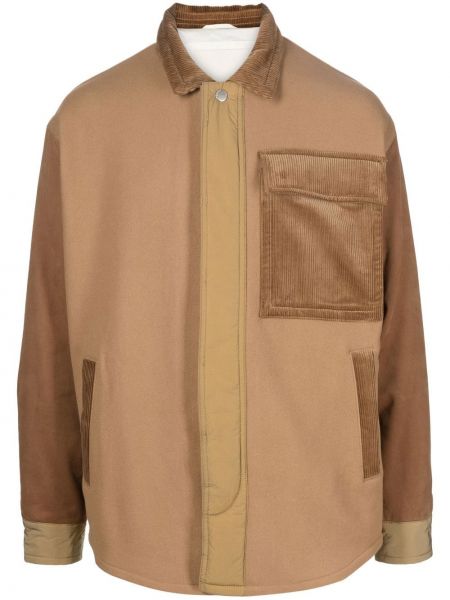 Marškiniai kordinis velvetas Emporio Armani ruda