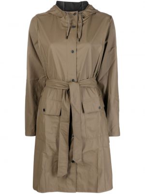 Trenchcoat med huva Rains brun