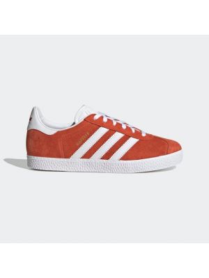 Chaussures de ville en cuir Adidas rouge