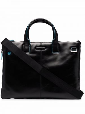 Τσάντα laptop σε στενή γραμμή Piquadro μαύρο