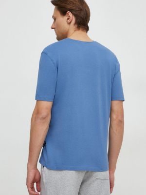 Pamut póló Sisley kék