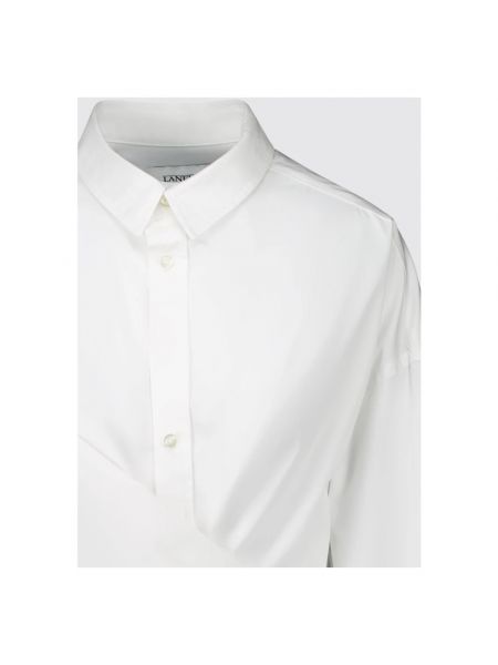 Vestido de algodón asimétrico Laneus blanco